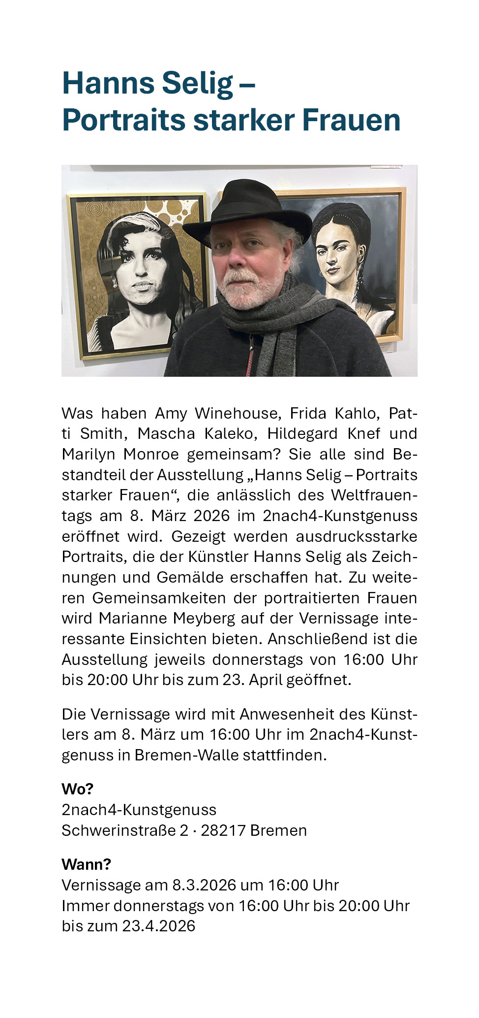 'Portraits starker Frauen' von Hanns Selig